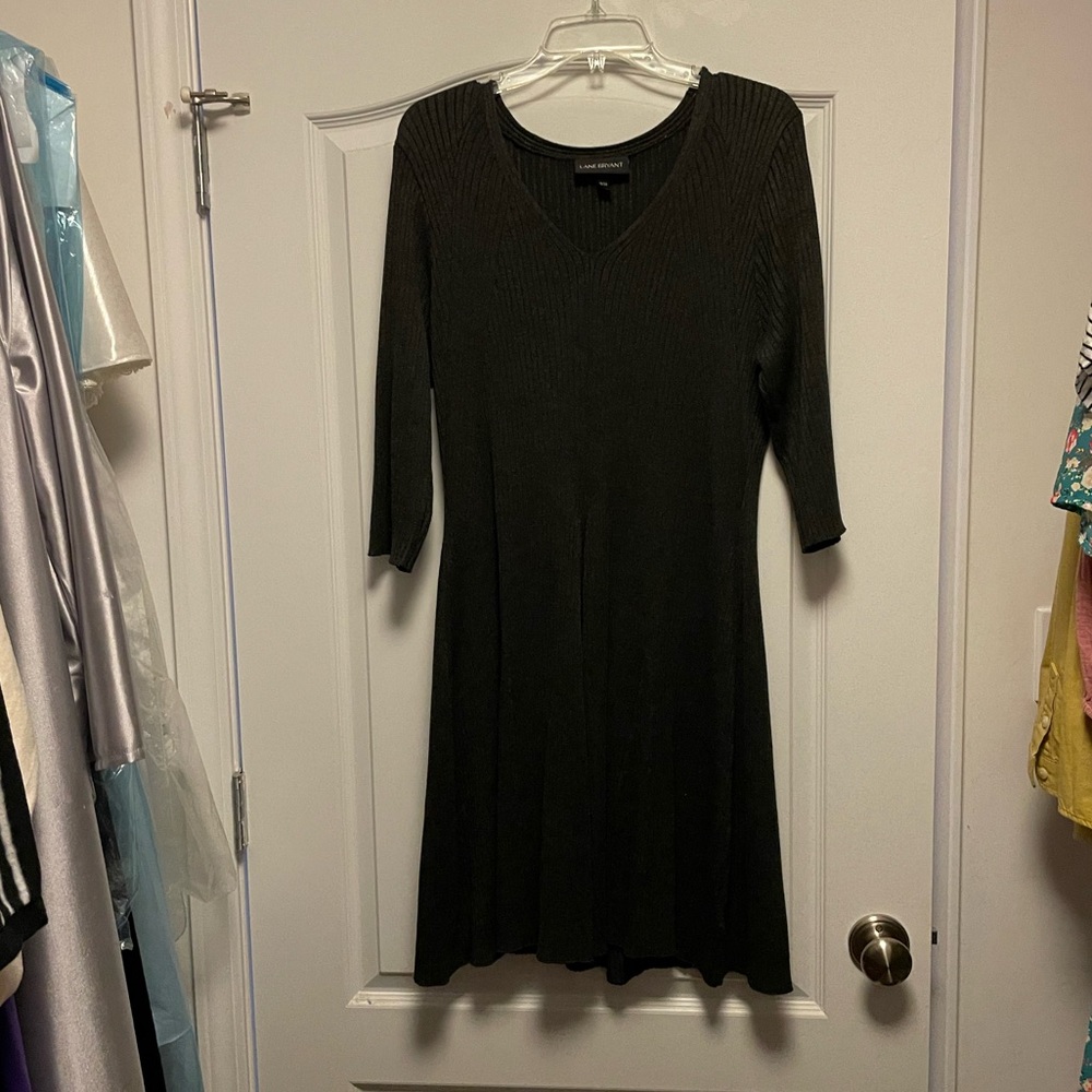 Lane Bryant 18/20 Grey Sweater Dress